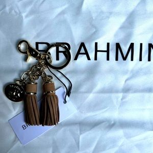 Brahmin Tassel Key Ring Gold Wilmington